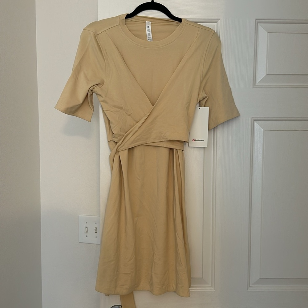 Nwt lululemon cotton wrap dress - Picture 3 of 4